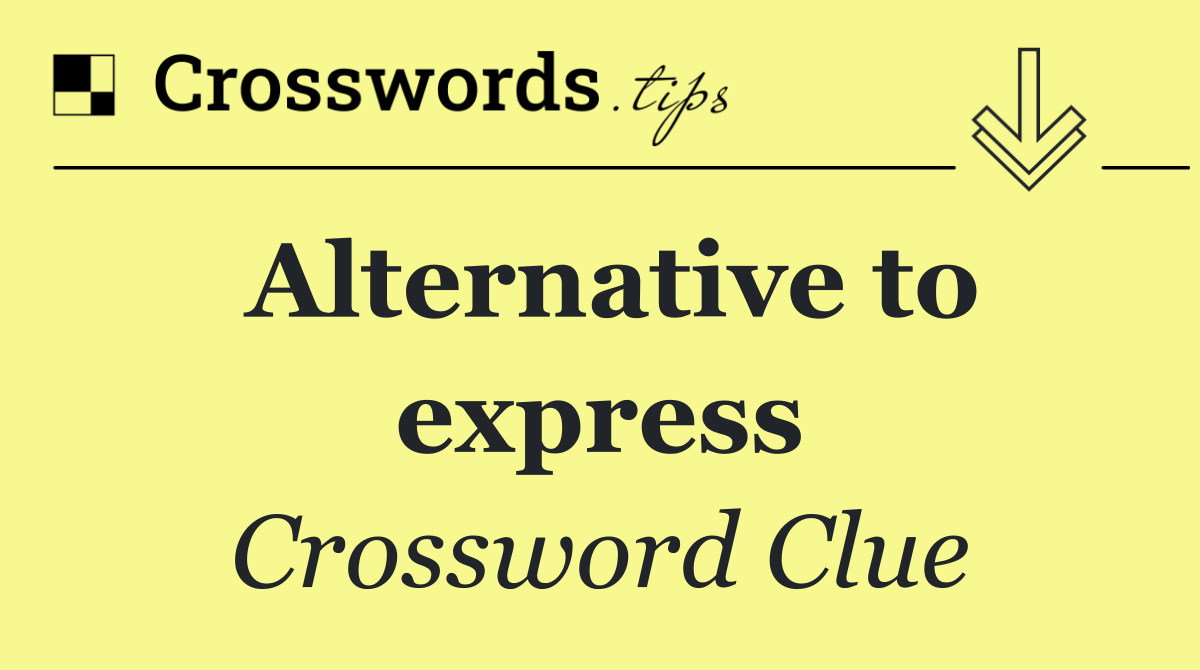 Alternative to express