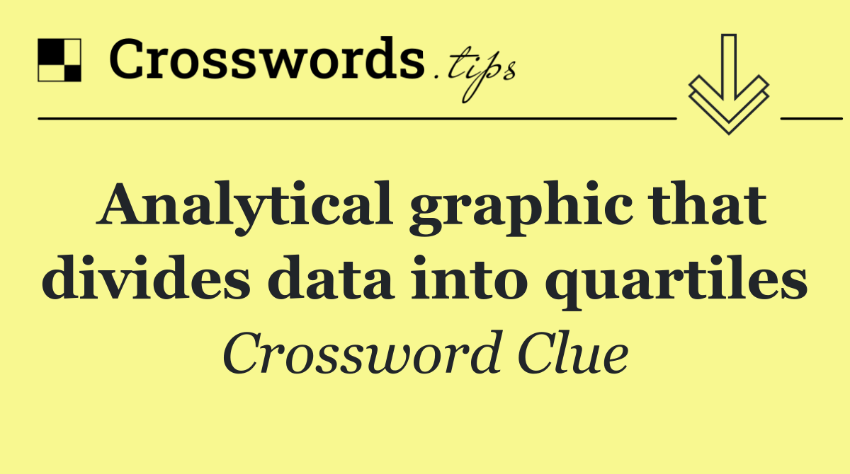 Analytical graphic that divides data into quartiles