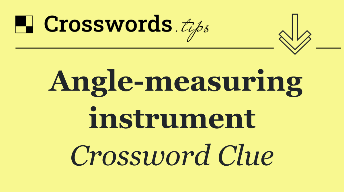 Angle measuring instrument