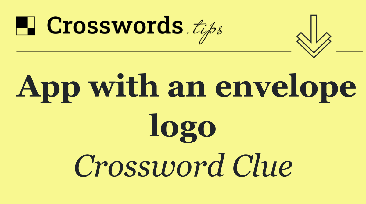 App with an envelope logo