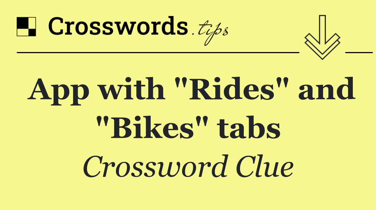 App with "Rides" and "Bikes" tabs