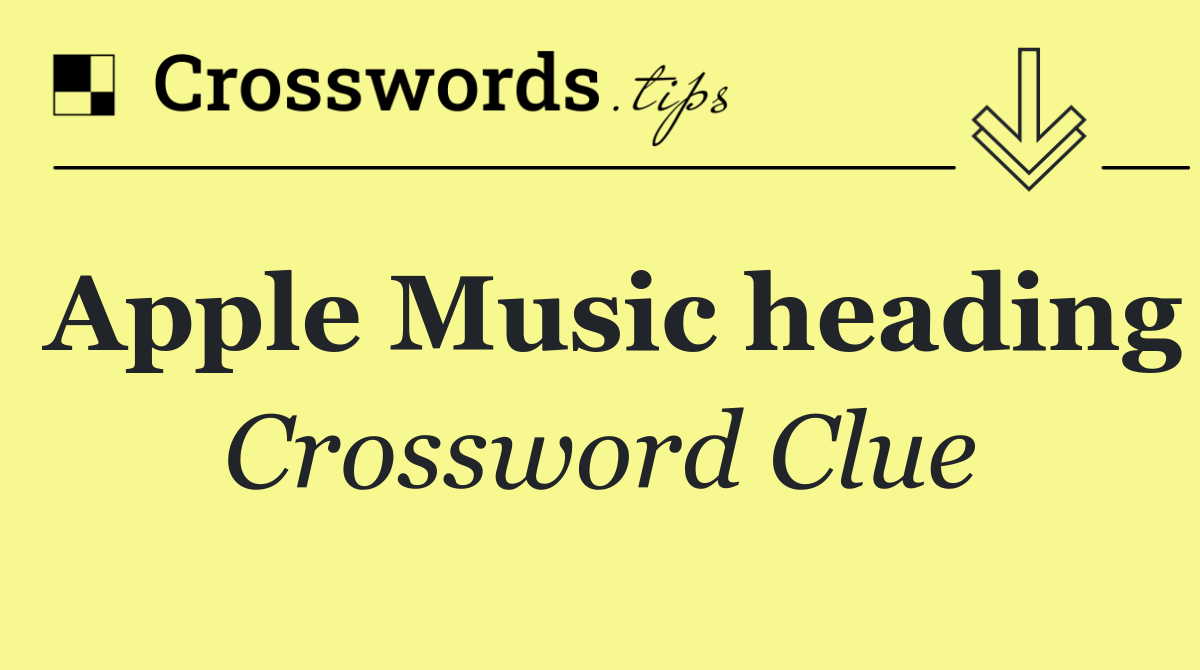 Apple Music heading
