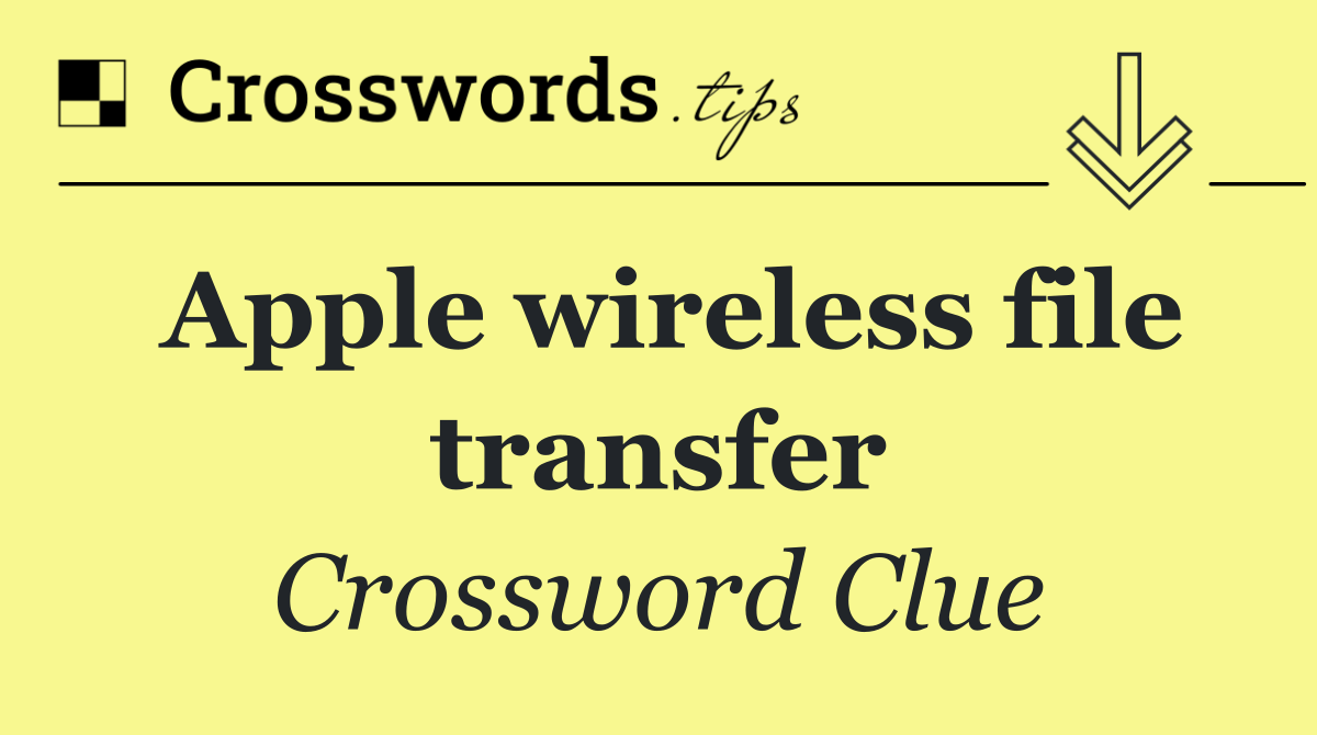 Apple wireless file transfer