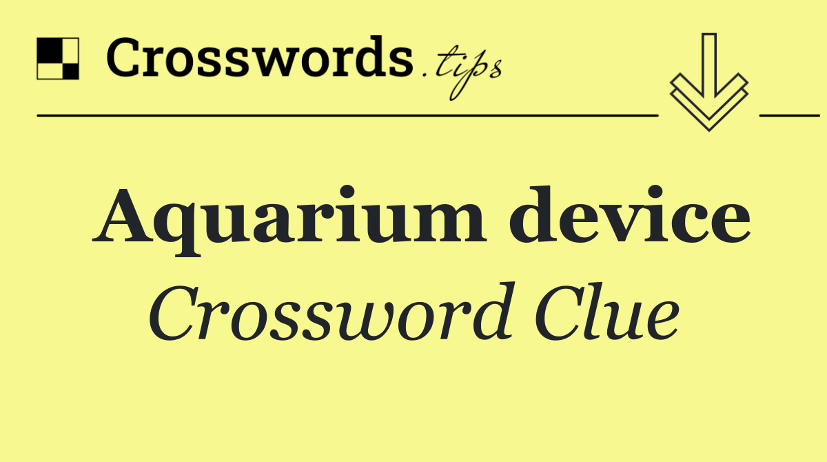 Aquarium device