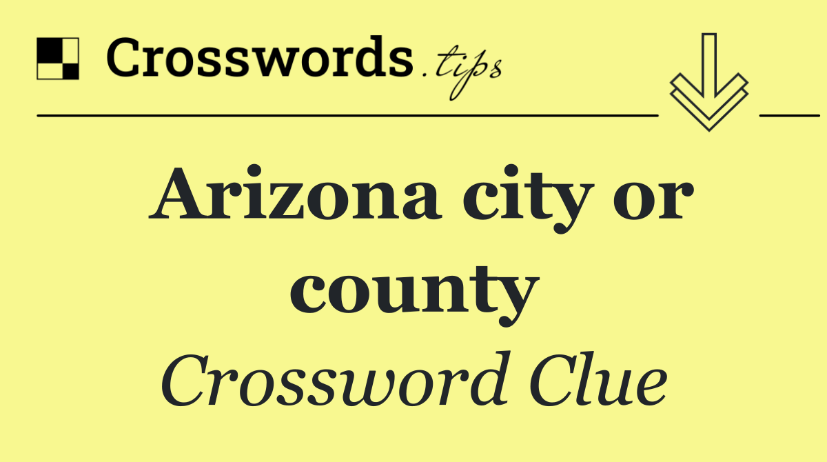 Arizona city or county