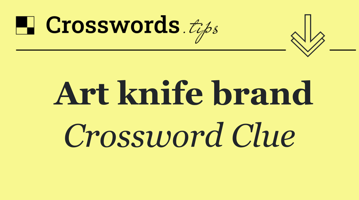 Art knife brand