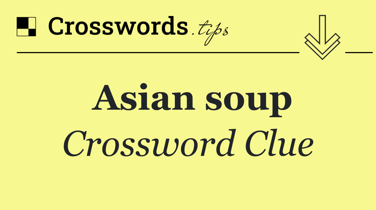 Asian soup