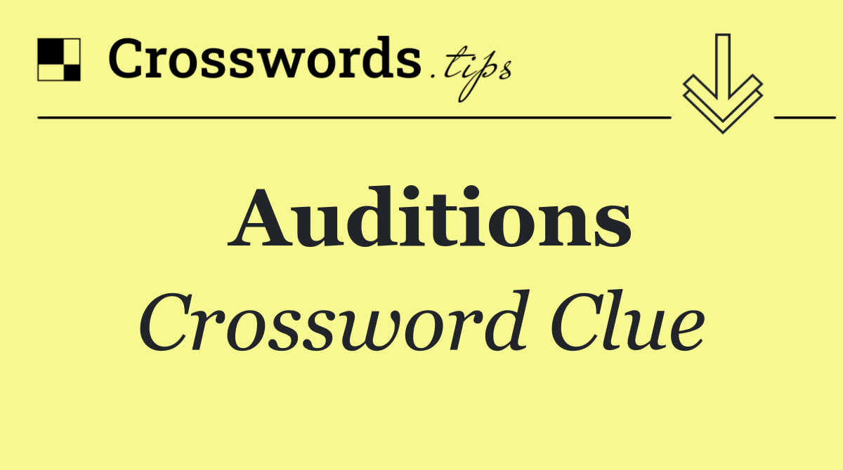 Auditions