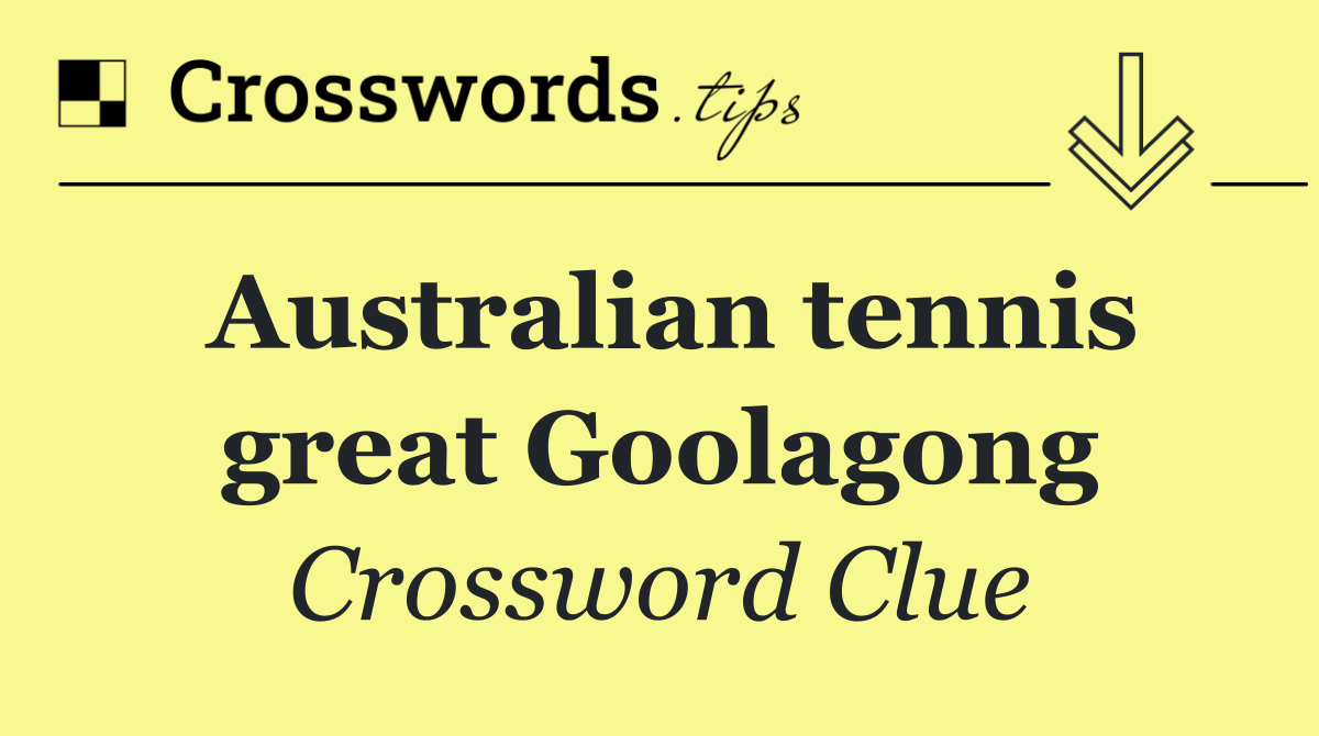 Australian tennis great Goolagong