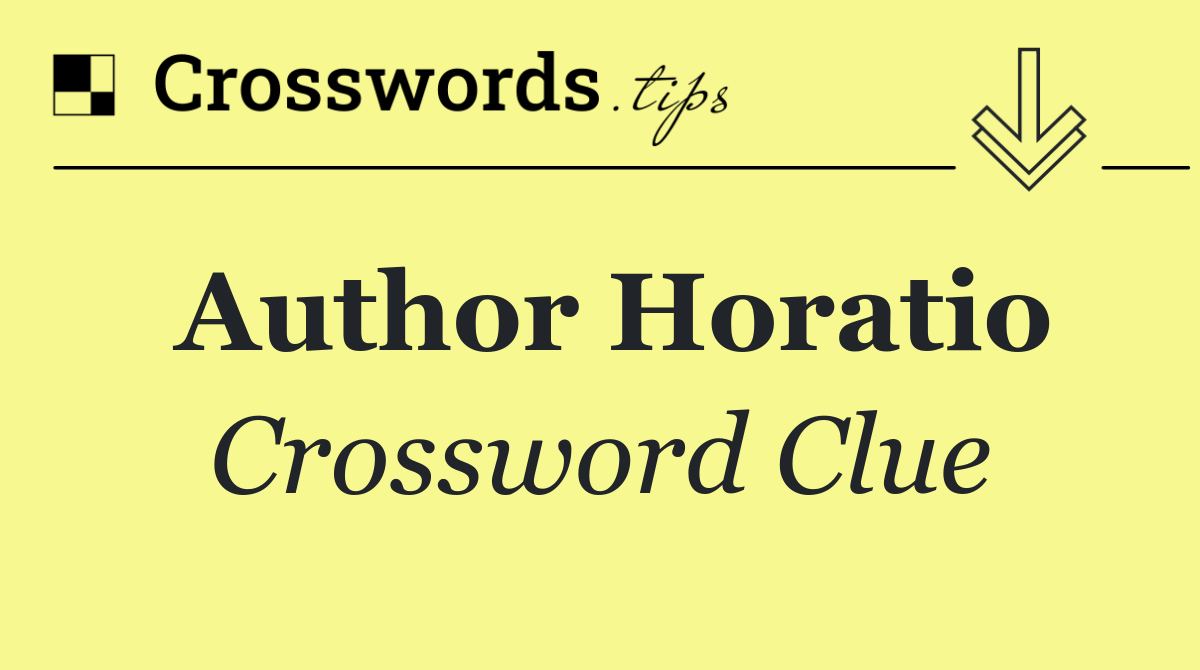 Author Horatio