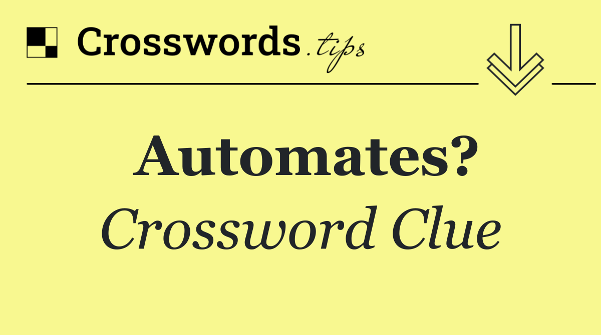 Automates?
