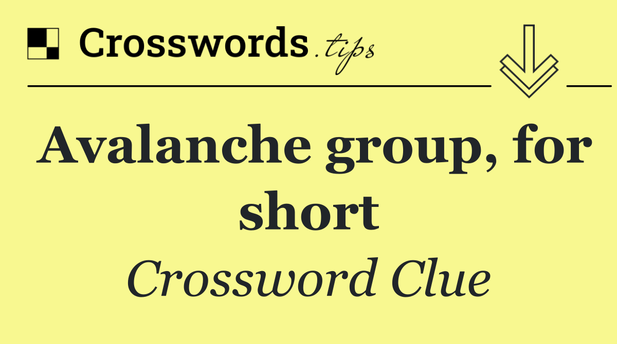 Avalanche group, for short
