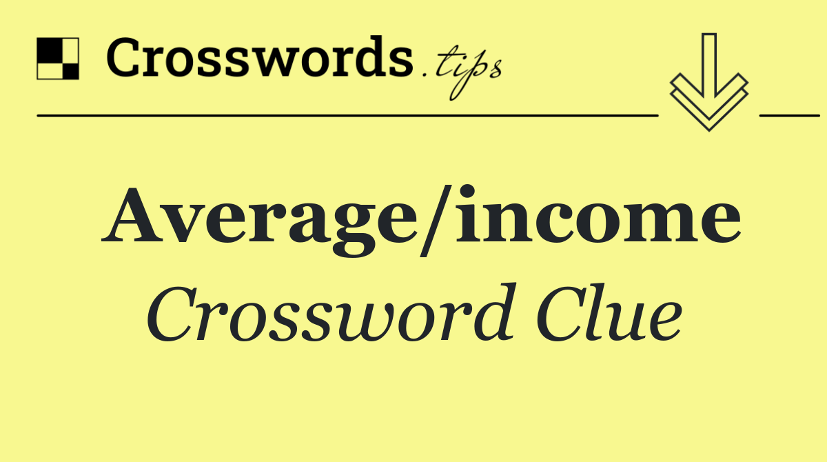 Average/income
