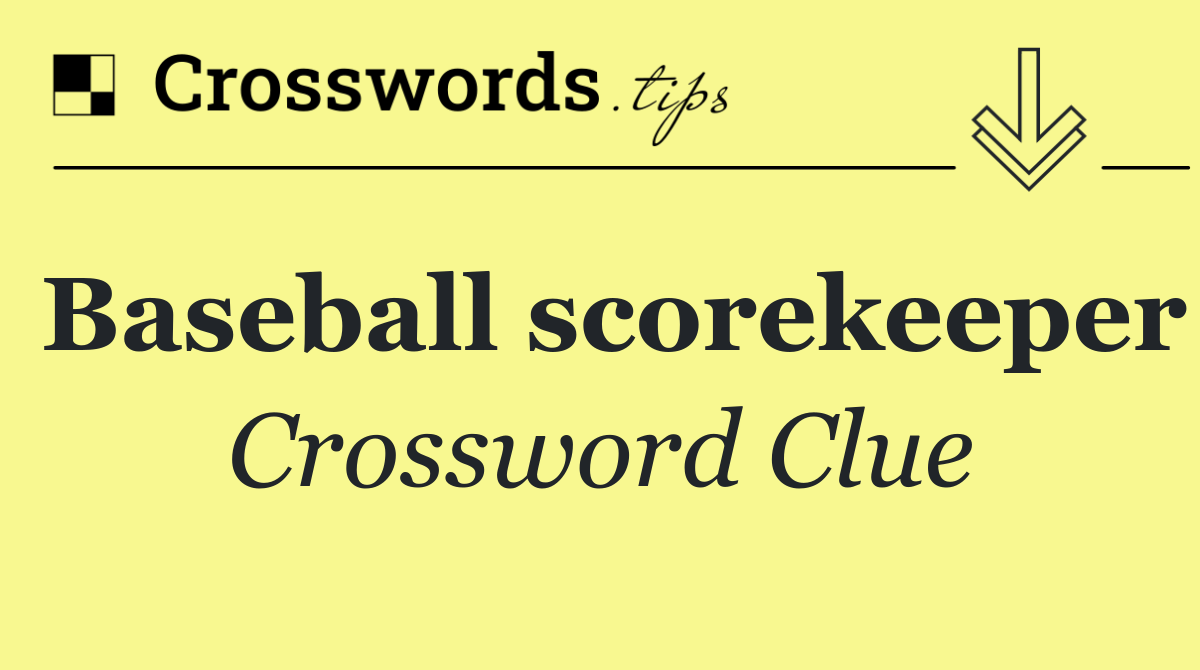 Baseball scorekeeper