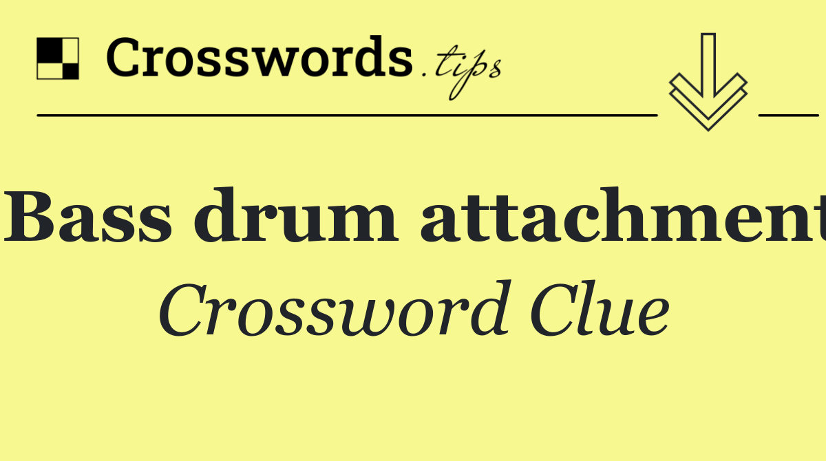Bass drum attachment