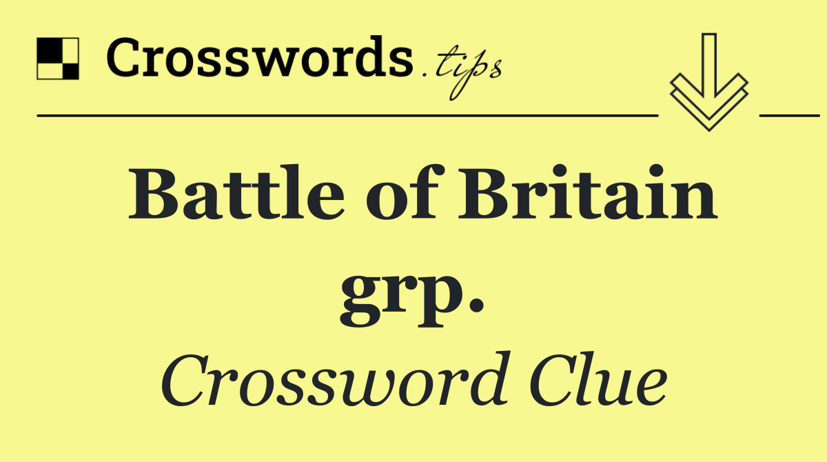 Battle of Britain grp.