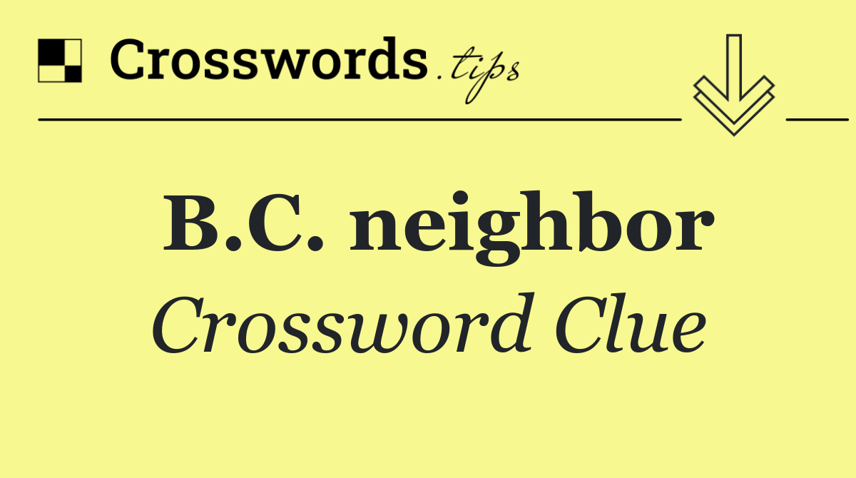 B.C. neighbor