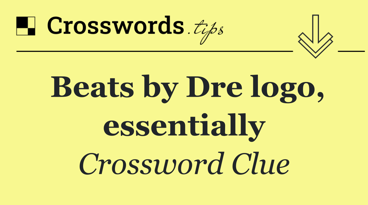 Beats by Dre logo, essentially