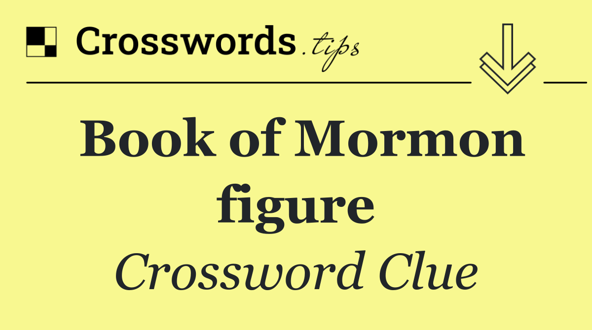 Book of Mormon figure