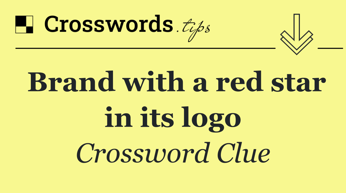 Brand with a red star in its logo