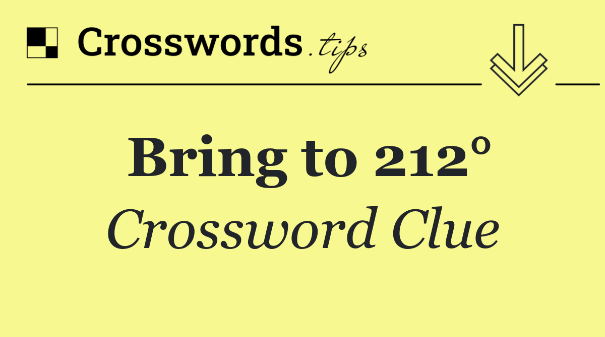 Bring to 212°