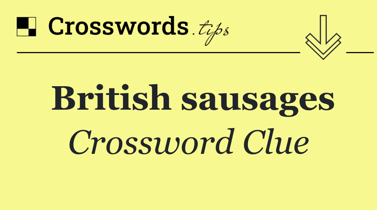 British sausages