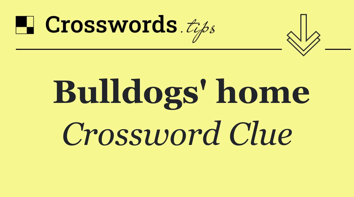 Bulldogs' home
