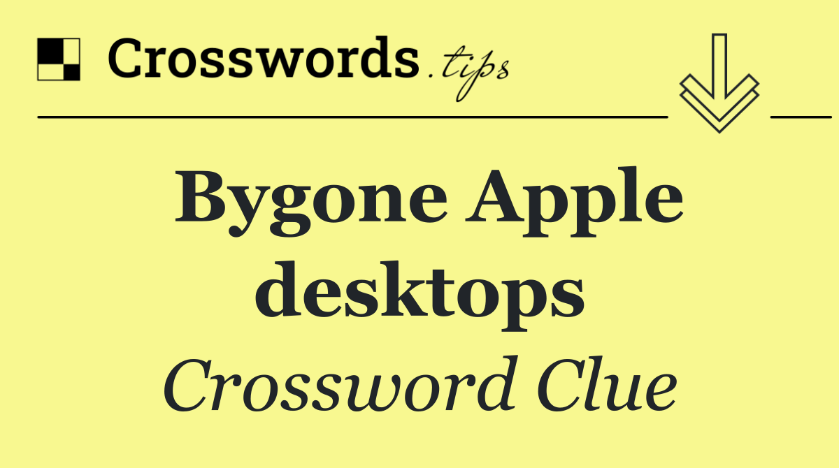 Bygone Apple desktops