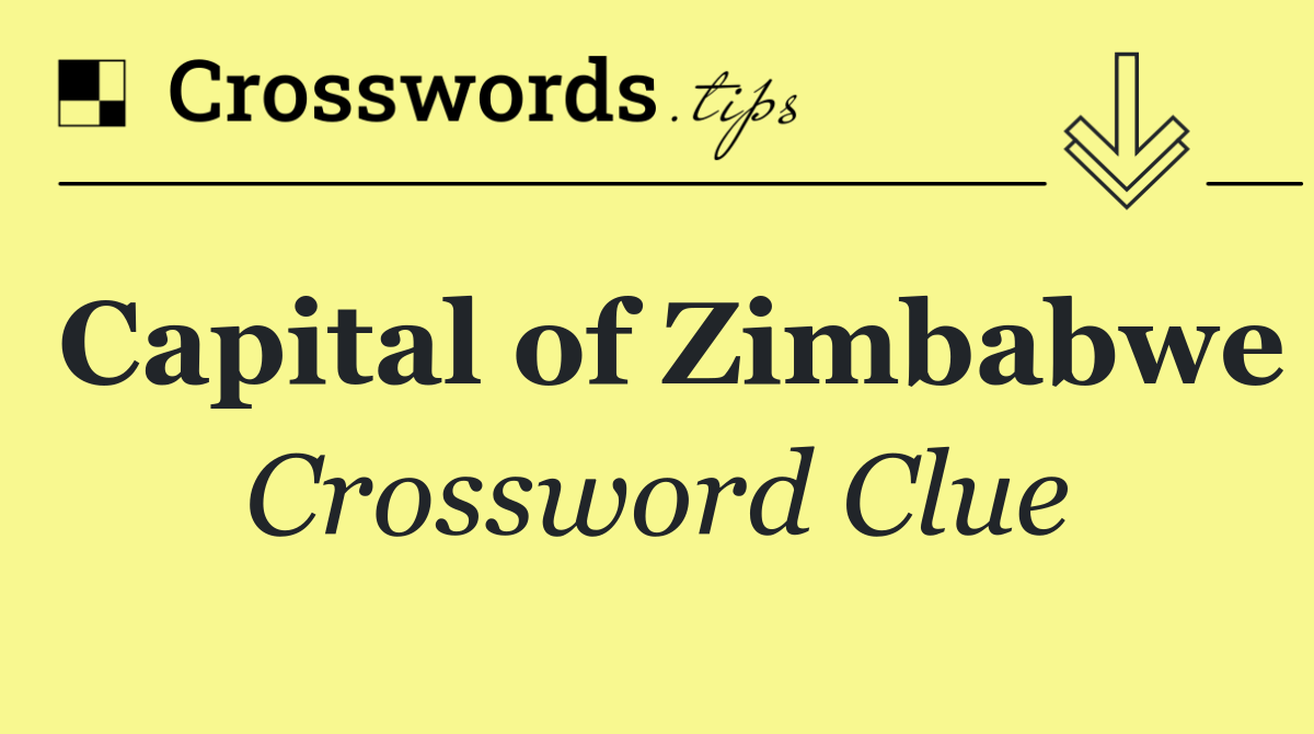 Capital of Zimbabwe