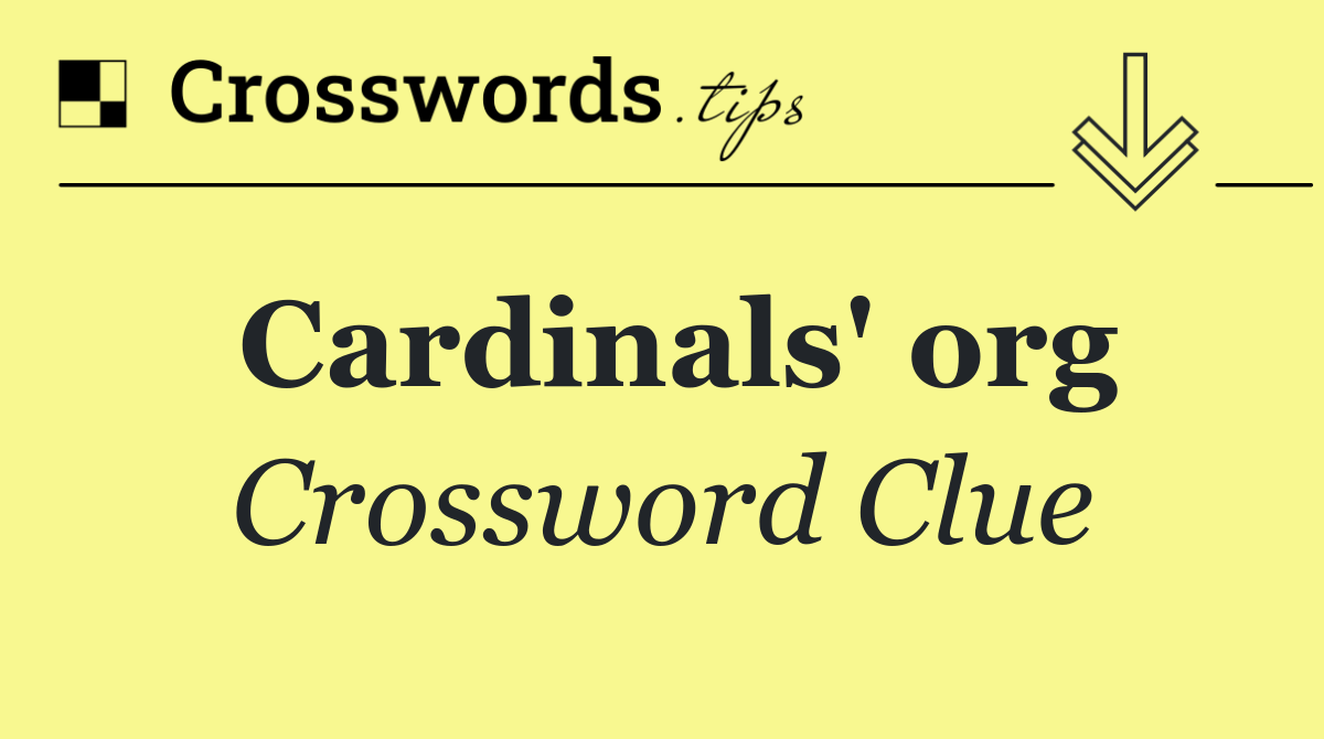 Cardinals' org