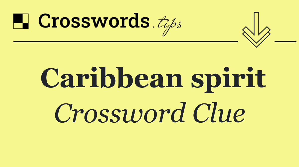 Caribbean spirit