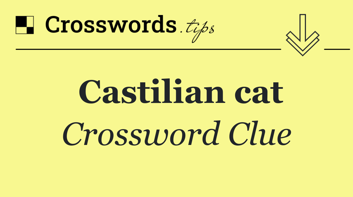 Castilian cat