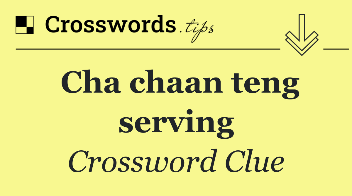 Cha chaan teng serving