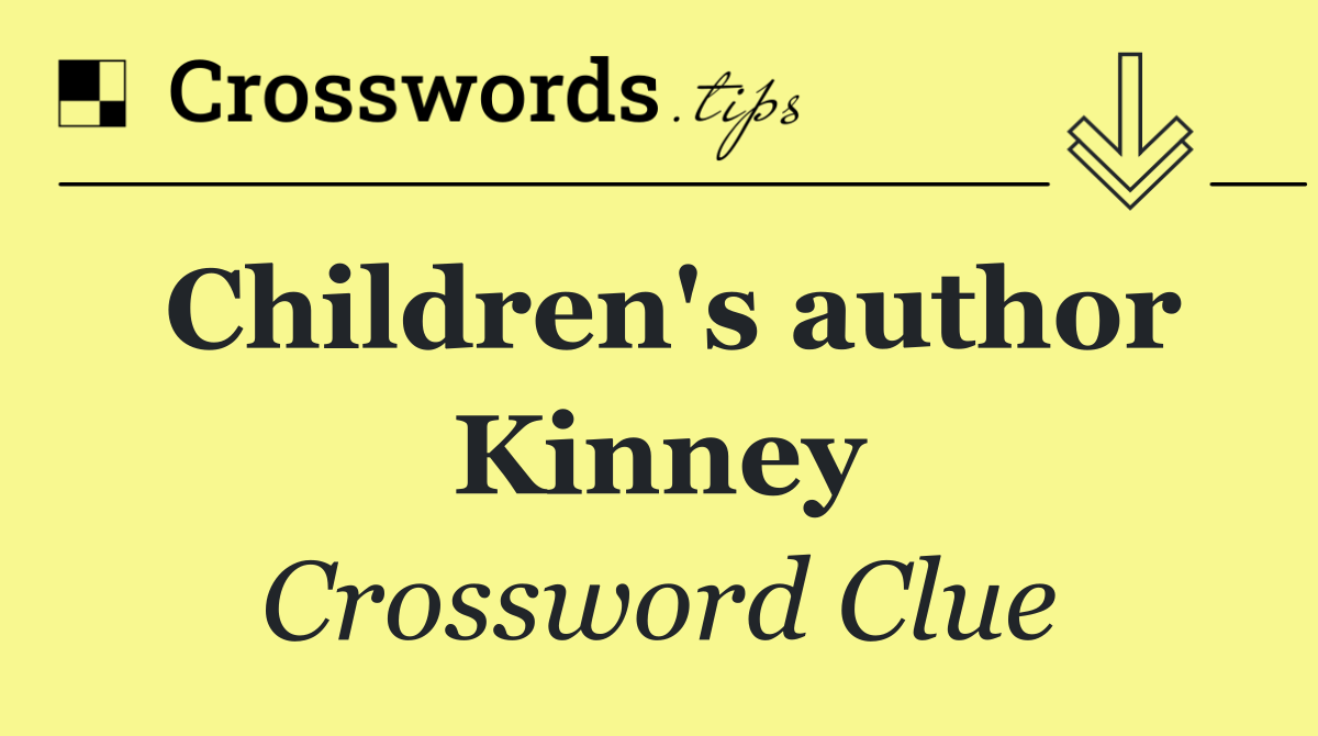 Children's author Kinney