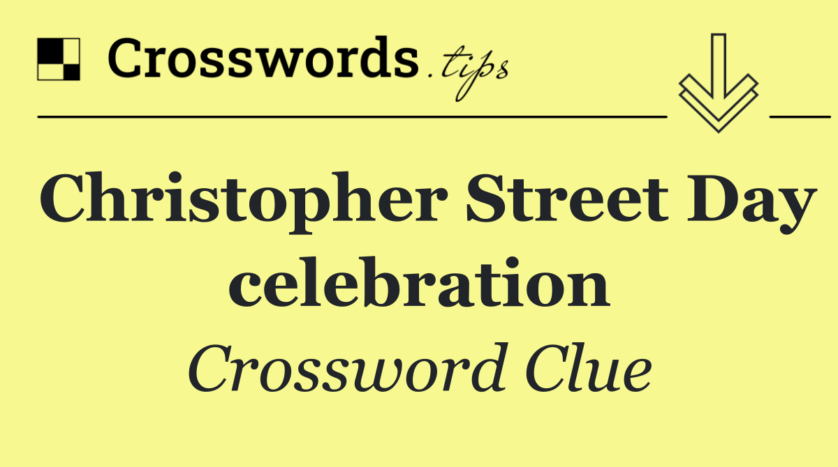 Christopher Street Day celebration