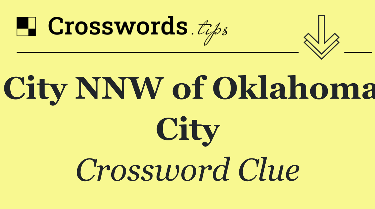 City NNW of Oklahoma City
