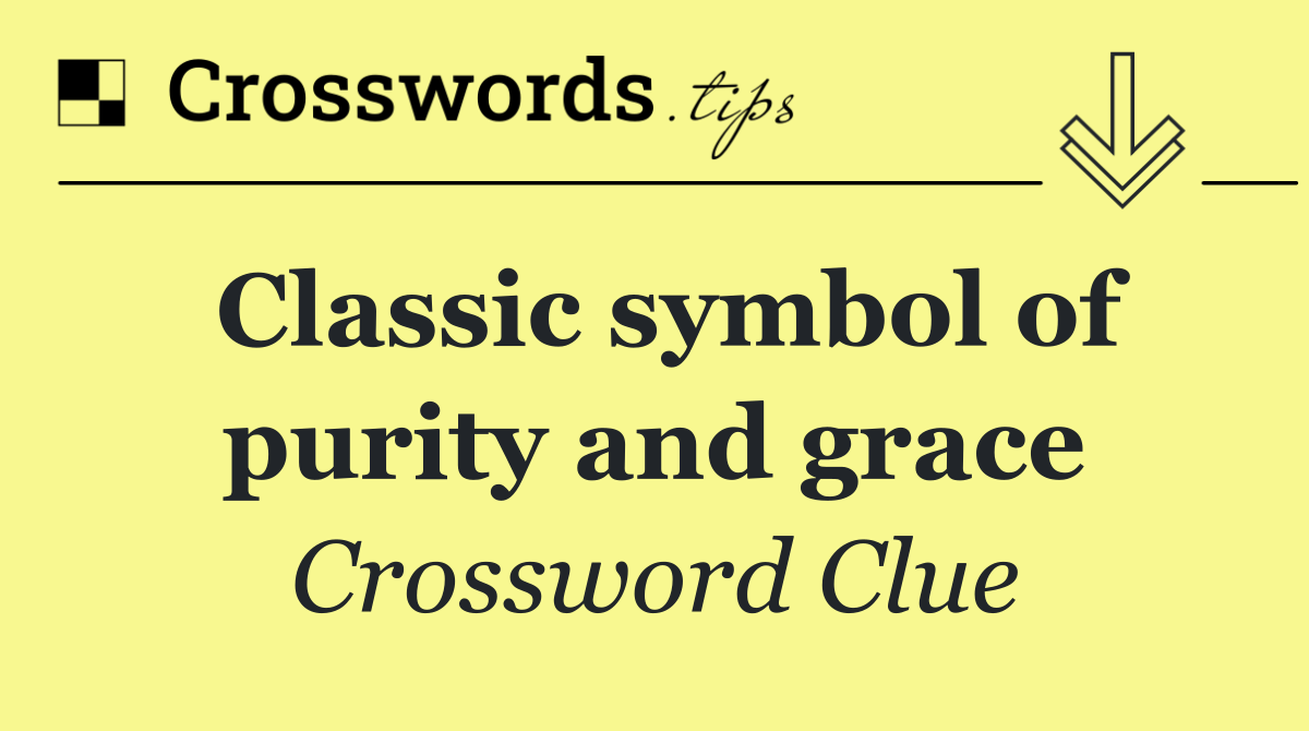 Classic symbol of purity and grace