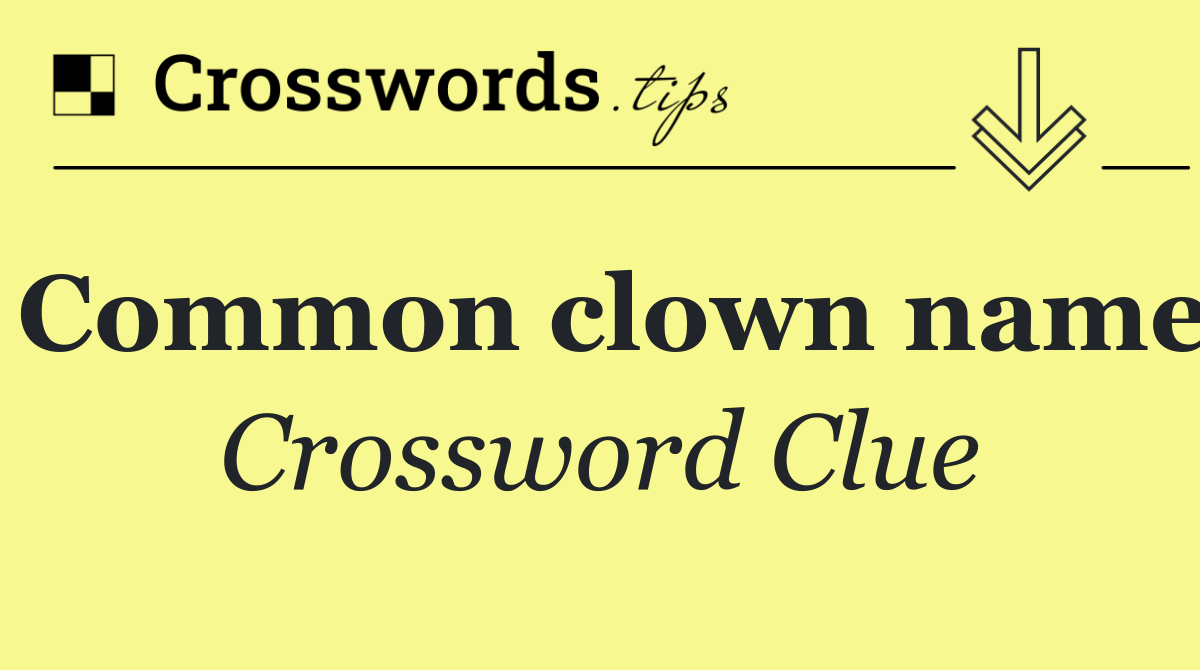 Common clown name