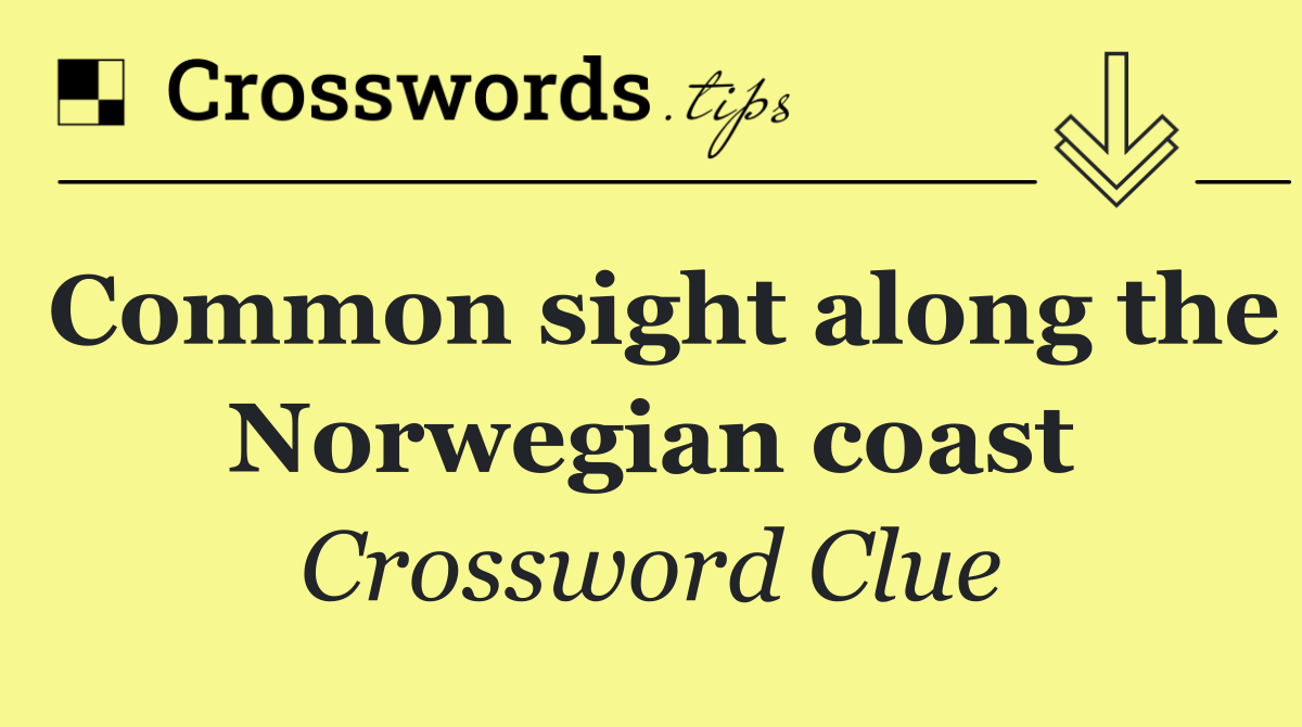 Common sight along the Norwegian coast