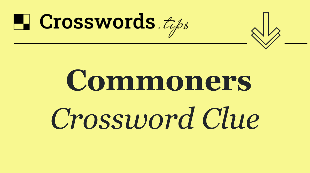 Commoners