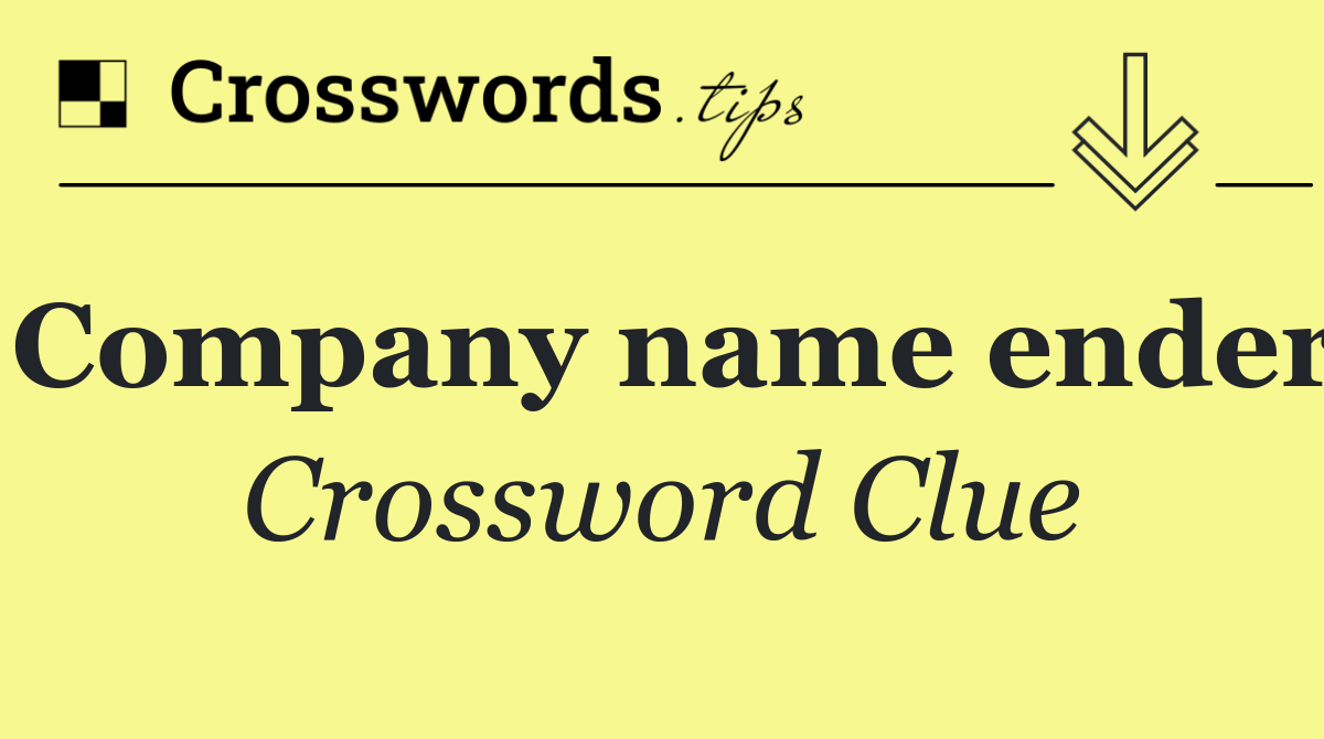Company name ender