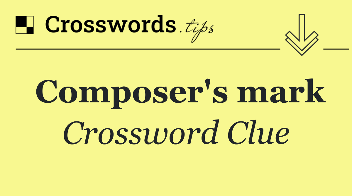 Composer's mark