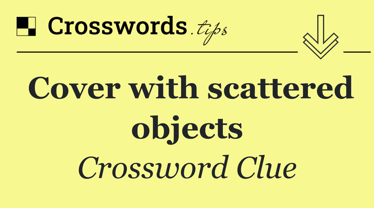 Cover with scattered objects