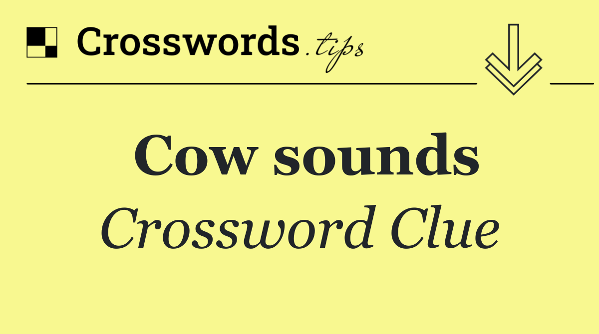 Cow sounds