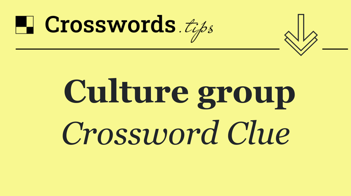 Culture group