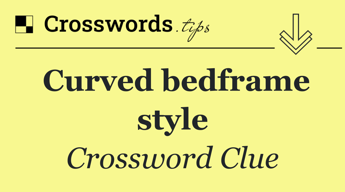 Curved bedframe style