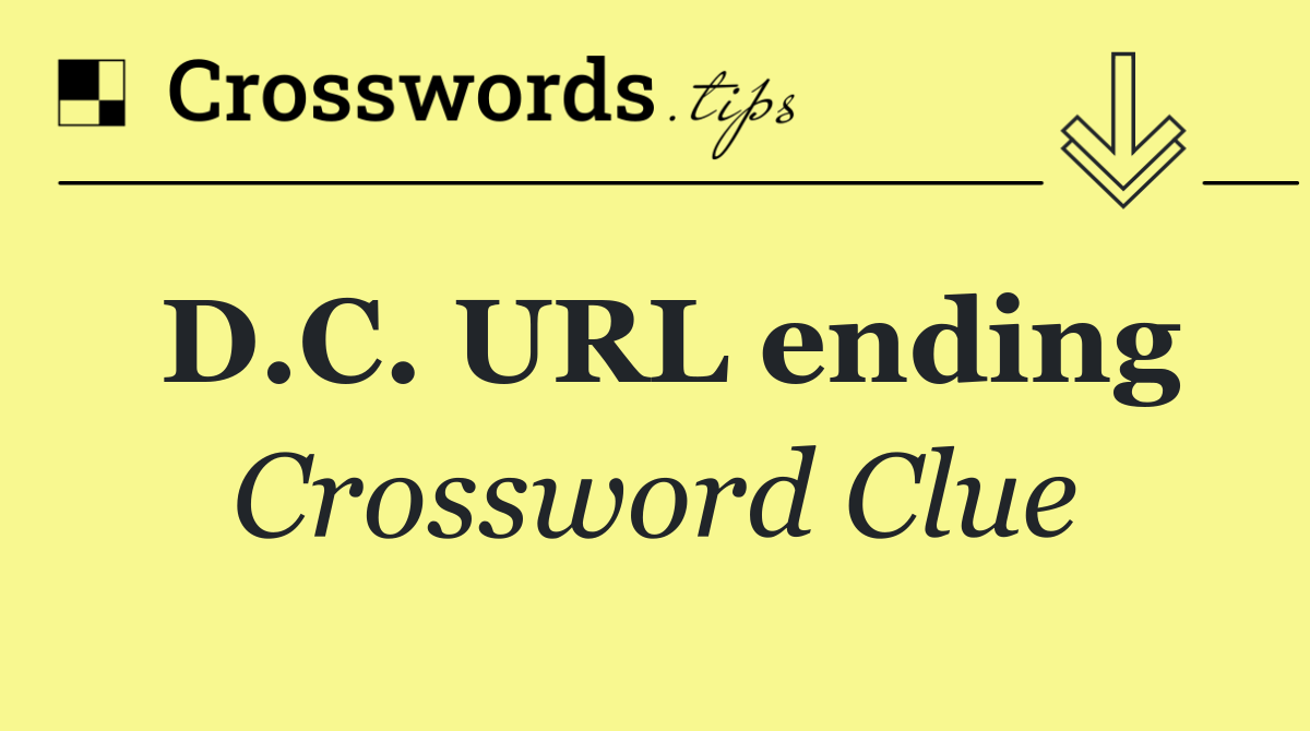 D.C. URL ending