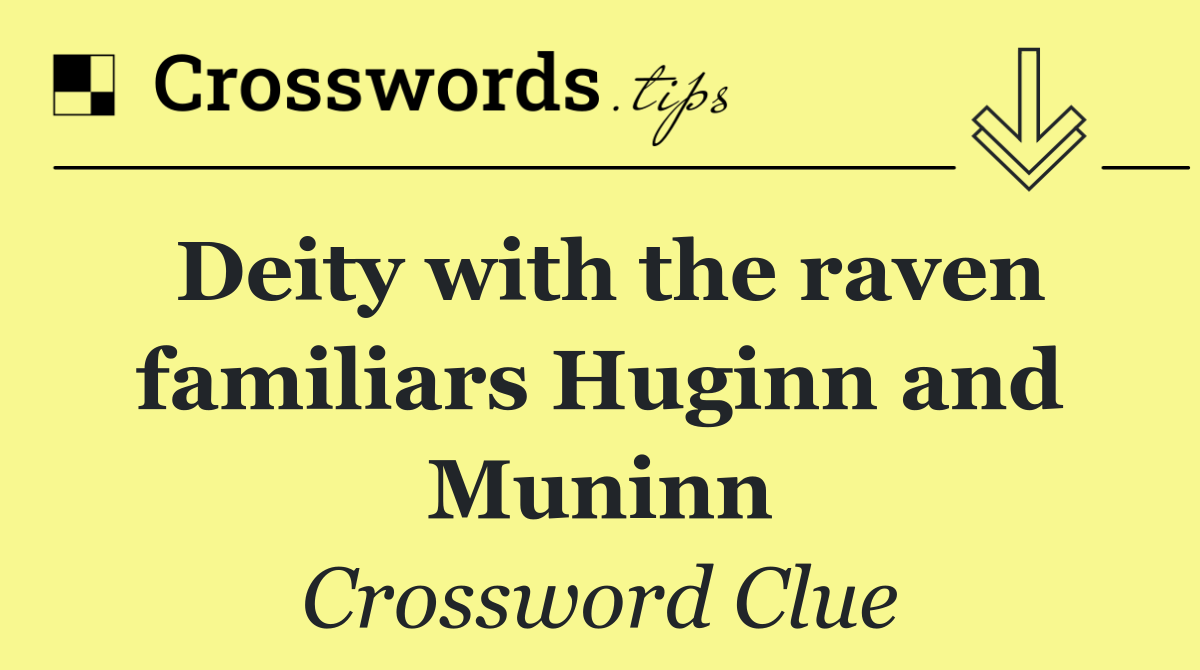Deity with the raven familiars Huginn and Muninn