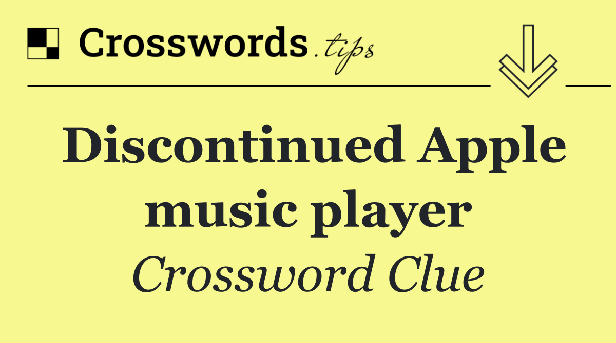 Discontinued Apple music player