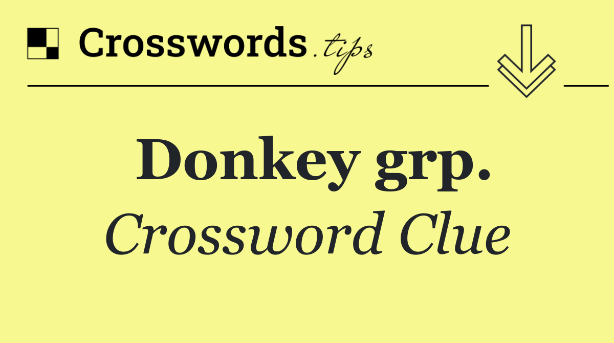 Donkey grp.